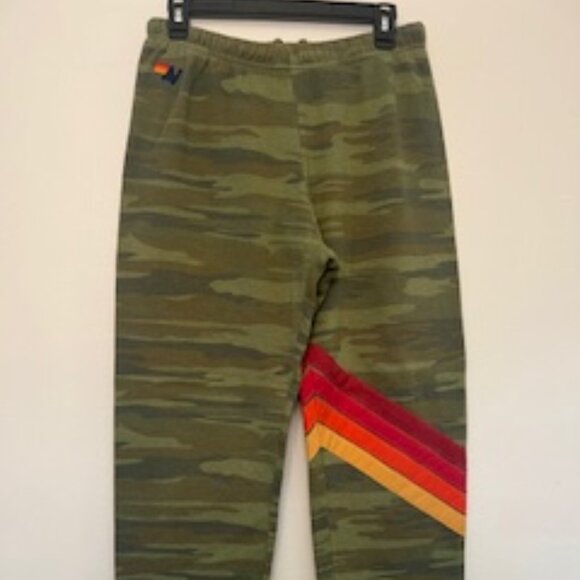 Aviator Nation Camo 5 Stripe Jogger Sweatpants - Picture 2 of 7